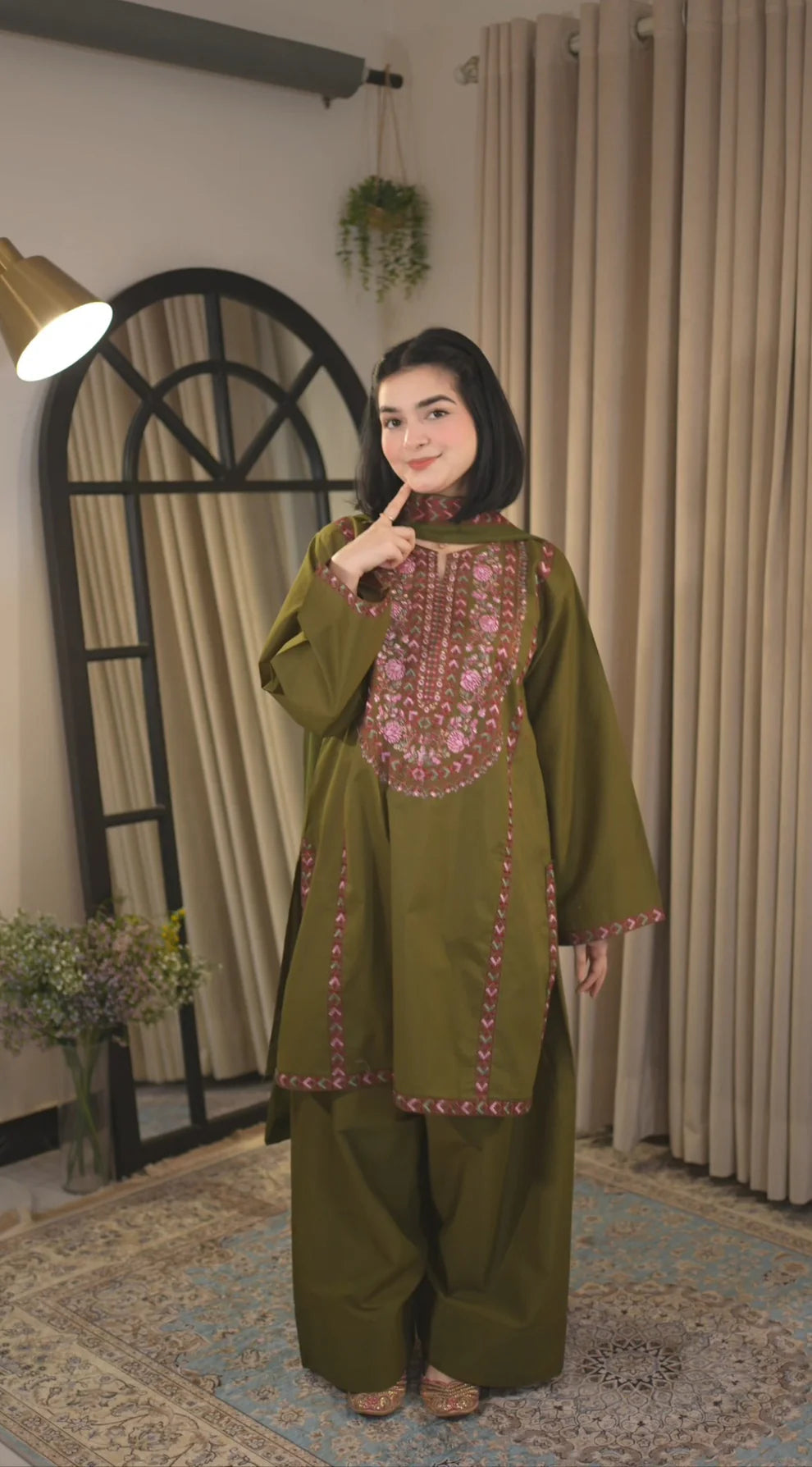Areeba Emb 3PC Suit