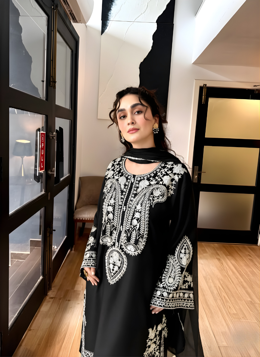 Alize Black 3pcs Embroidery