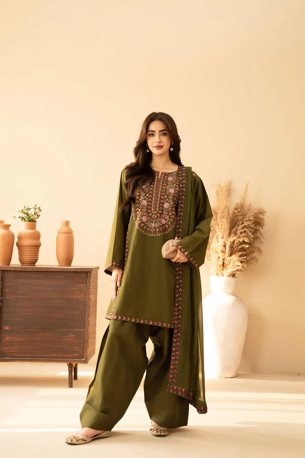Areeba Emb 3PC Suit