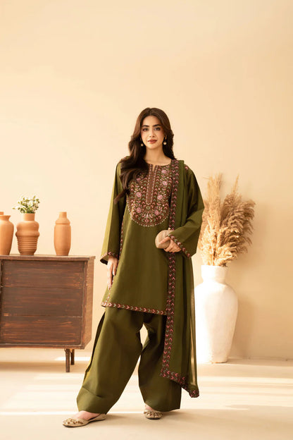 Areeba Emb 3PC Suit
