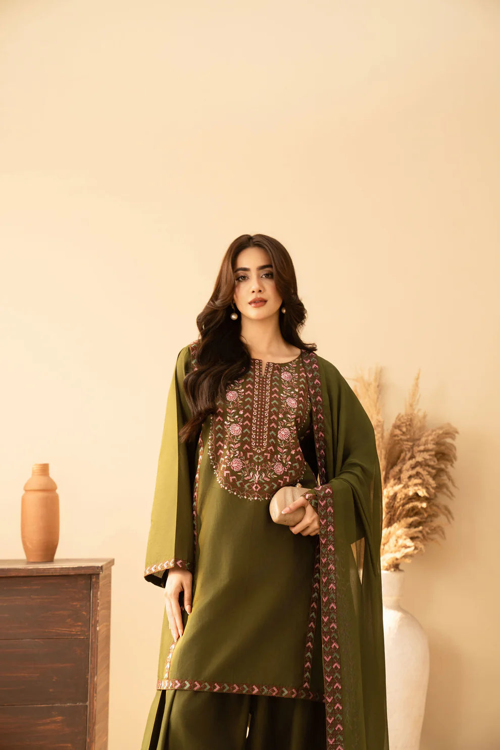 Areeba Emb 3PC Suit