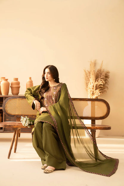 Areeba Emb 3PC Suit