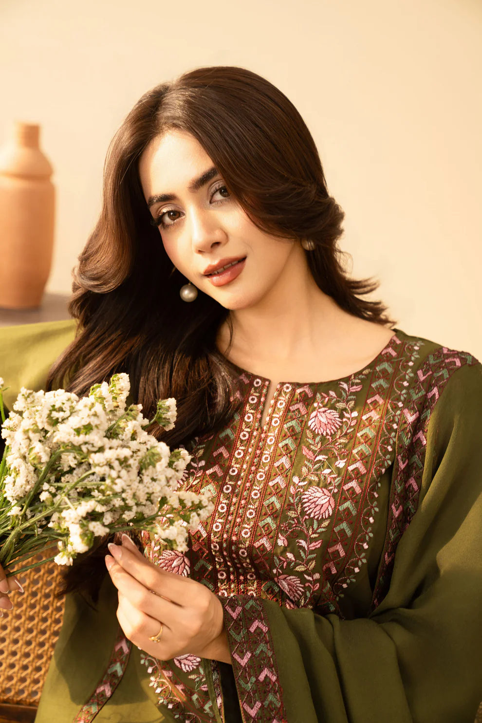 Areeba Emb 3PC Suit