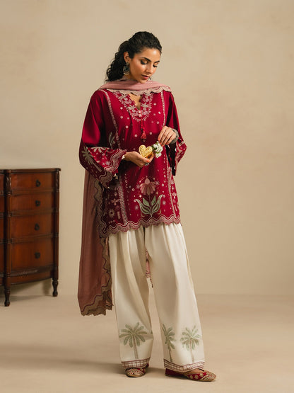 Gulnaar Embroidered 3PC Suit