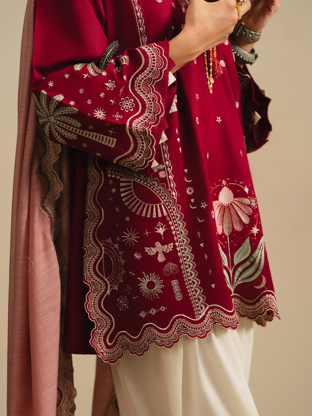 Gulnaar Embroidered 3PC Suit