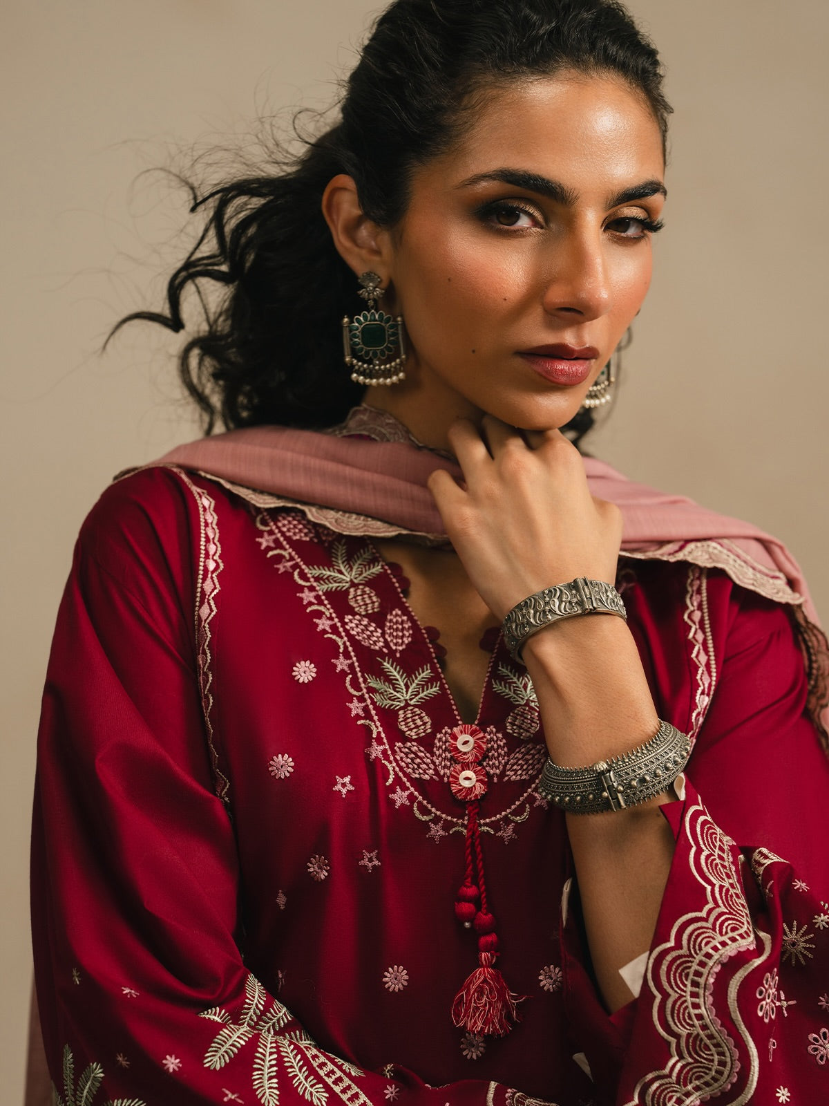 Gulnaar Embroidered 3PC Suit