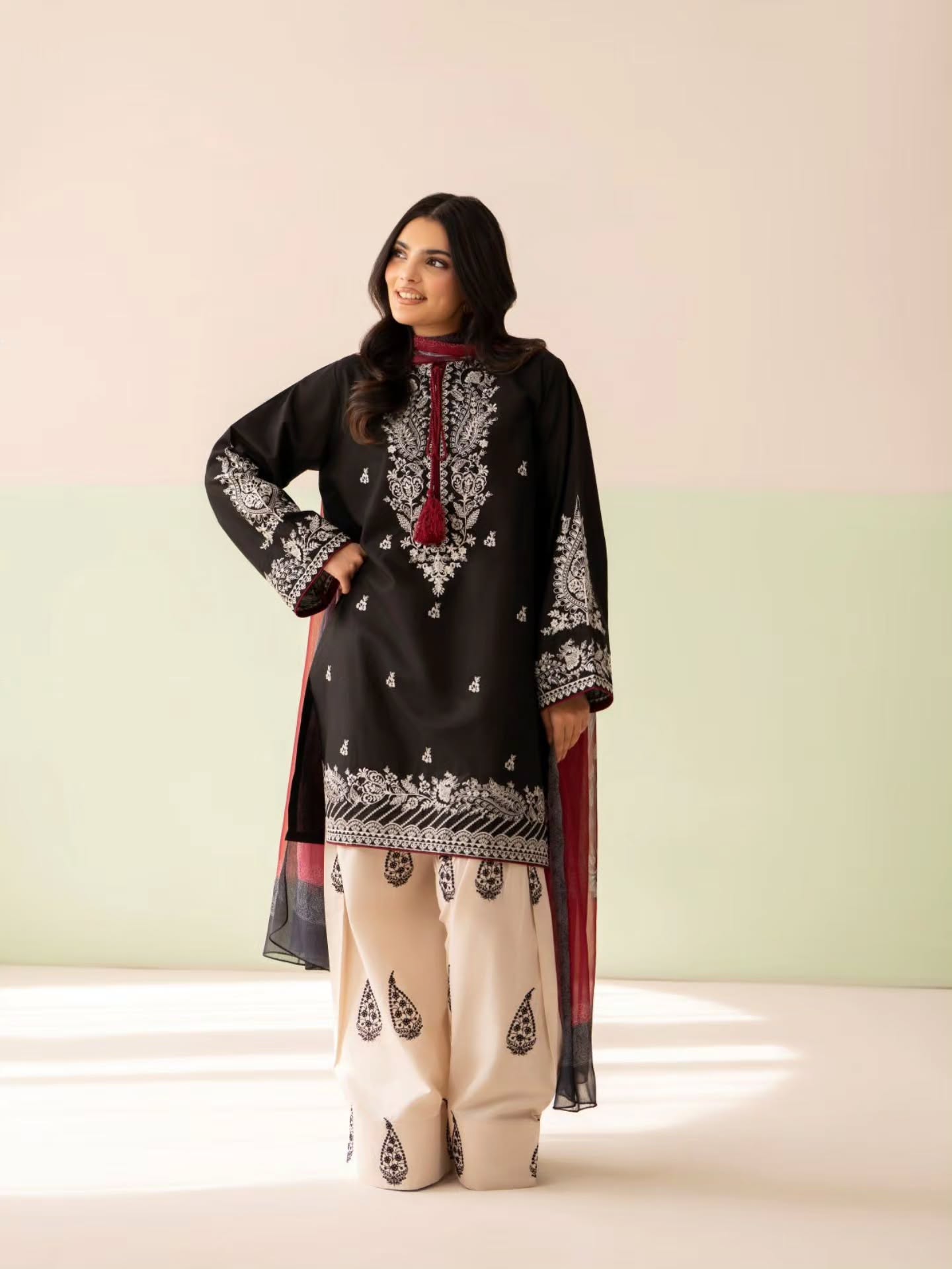 Meher Embroidered 3PC Suit