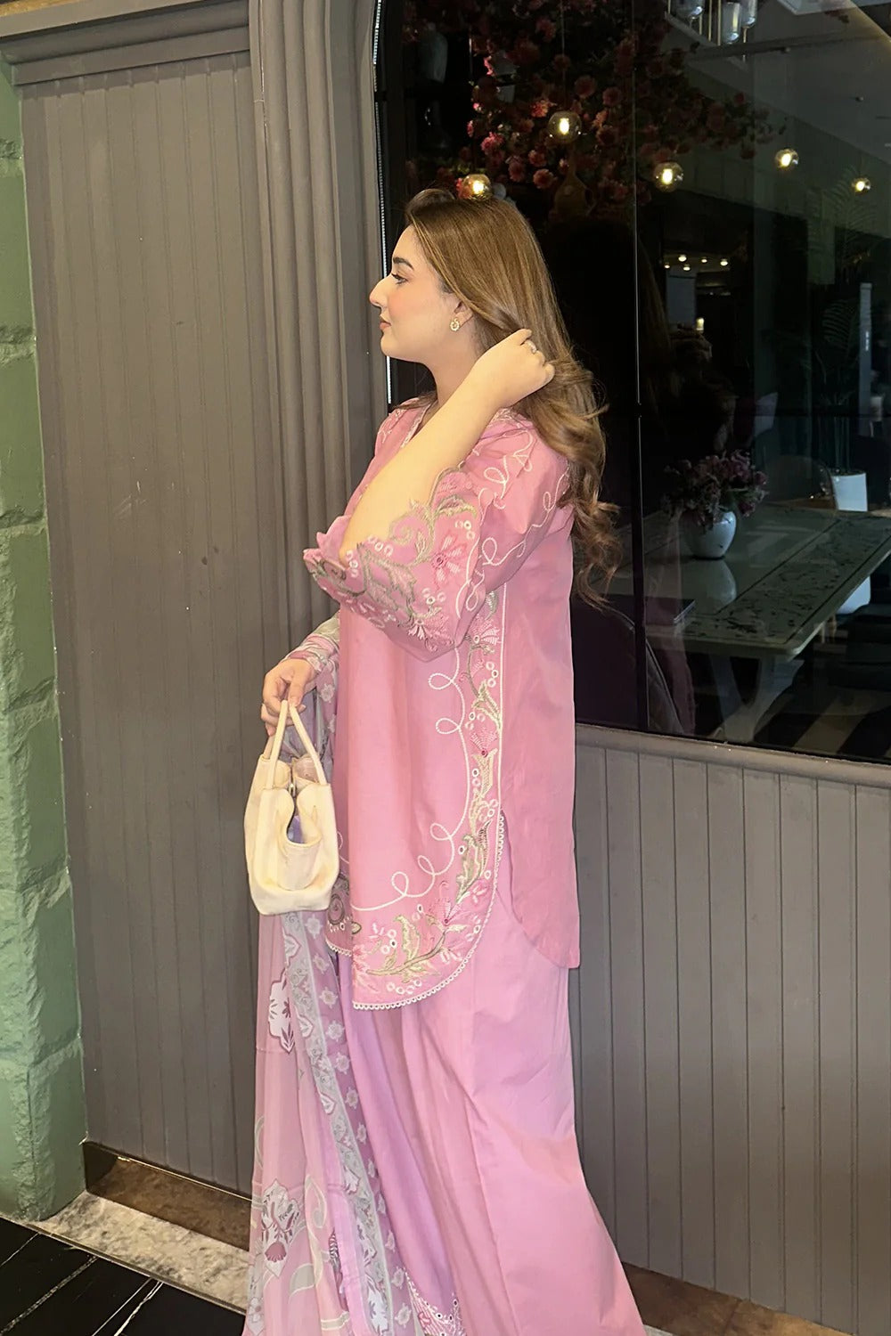 Blush Royale Embroidered 3 Piece Suit