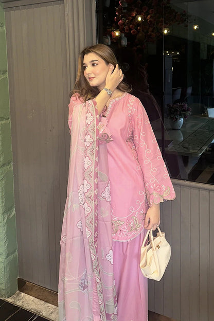 Blush Royale Embroidered 3 Piece Suit
