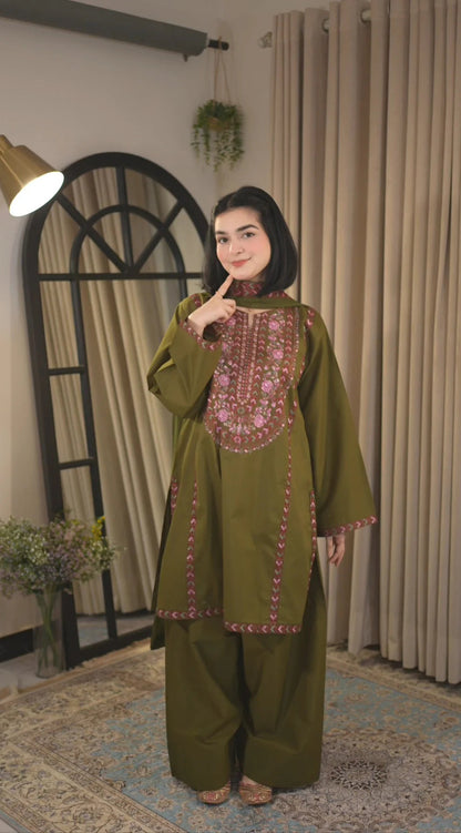 Areeba Emb 3PC Suit